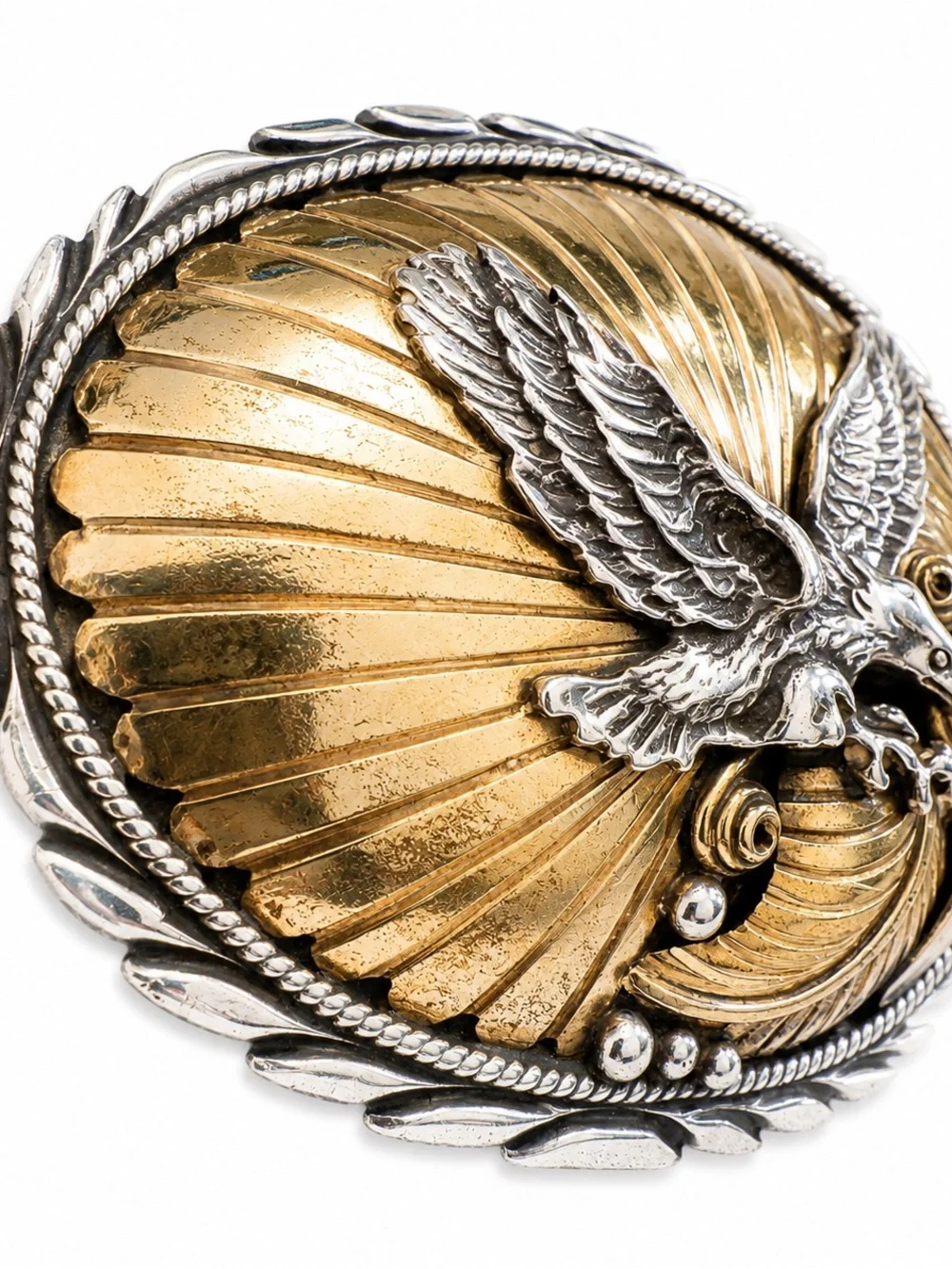 Vintage Navajo Sterling Eagle Belt Buckle